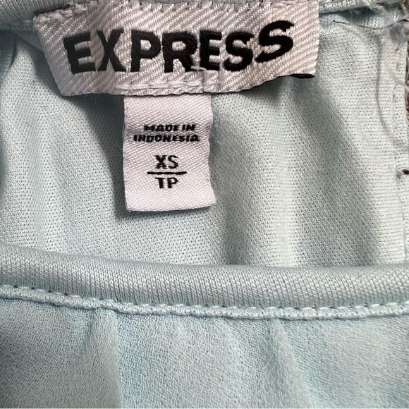 EXPRESS LIGHT BLUE HIGH NEXK FULL LENGTH TANK TOP SIZE XS - Picture 9 of 9